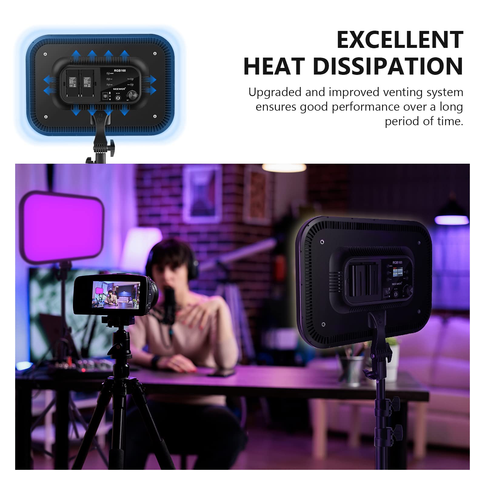 Amazon.com : NEEWER RGB168 18.3